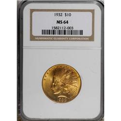 1932 $10 MS64 NGC