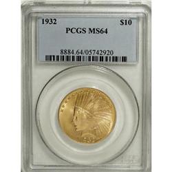 1932 $10 MS64 PCGS