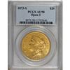 Image 1 : 1873-S $20 Open 3 AU58 PCGS