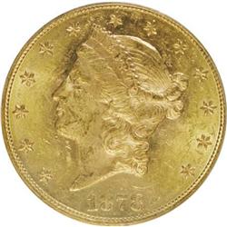 1878 $20 MS61 PCGS