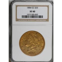 1884-CC $20 XF40 NGC