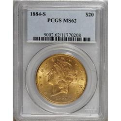 1884-S $20 MS62 PCGS