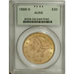 1888-S $20 AU58 PCGS