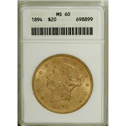 1894 $20 MS60 ANACS