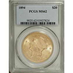 1894 $20 MS62 PCGS