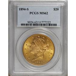 1894-S $20 MS62 PCGS