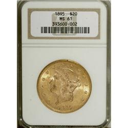 1895 $20 MS61 NGC