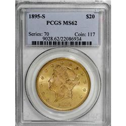 1895-S $20 MS62 PCGS