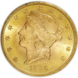 1896 $20 MS62 PCGS