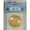 Image 1 : 1896 $20 MS62 ANACS