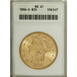 1896-S $20 MS61 ANACS