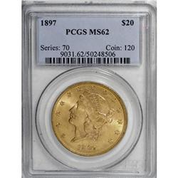 1897 $20 MS62 PCGS