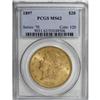 Image 1 : 1897 $20 MS62 PCGS
