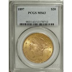 1897 $20 MS63 PCGS