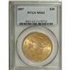 Image 1 : 1897 $20 MS63 PCGS