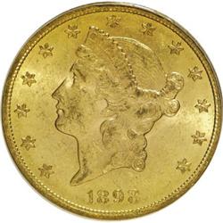 1898 $20 MS60 PCGS