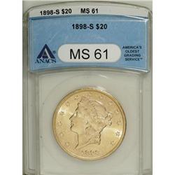 1898-S $20 MS61 ANACS