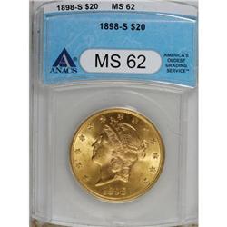 1898-S $20 MS62 ANACS
