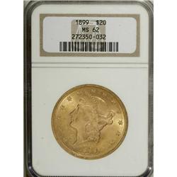 1899 $20 MS62 NGC