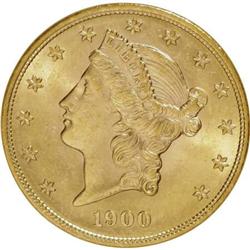 1900 $20 MS61 NGC