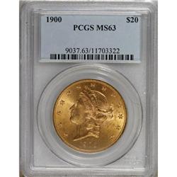 1900 $20 MS63 PCGS