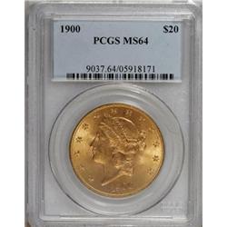 1900 $20 MS64 PCGS