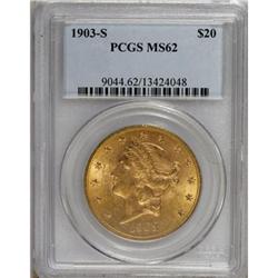 1903-S $20 MS62 PCGS