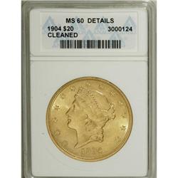 1904 $20 MS60 ANACS