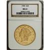 Image 1 : 1904 $20 MS61 NGC