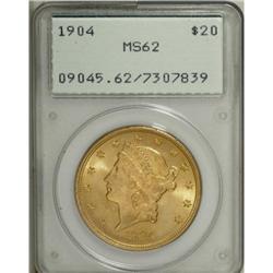 1904 $20 MS62 PCGS