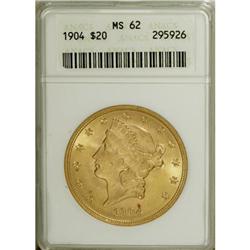 1904 $20 MS62 ANACS