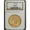 Image 1 : 1904 $20 MS62 NGC