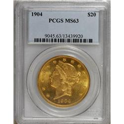 1904 $20 MS63 PCGS