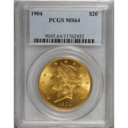 1904 $20 MS64 PCGS