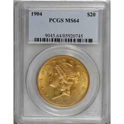 1904 $20 MS64 PCGS