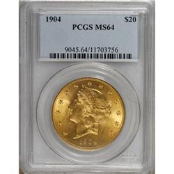 1904 $20 MS64 PCGS