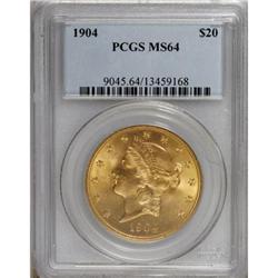 1904 $20 MS64 PCGS