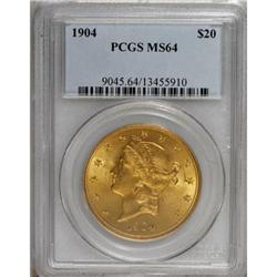 1904 $20 MS64 PCGS