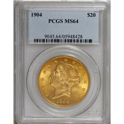 1904 $20 MS64 PCGS