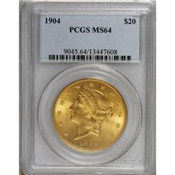 1904 $20 MS64 PCGS