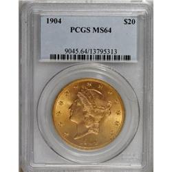 1904 $20 MS64 PCGS