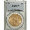 Image 1 : 1908 $20 No Motto MS63 PCGS