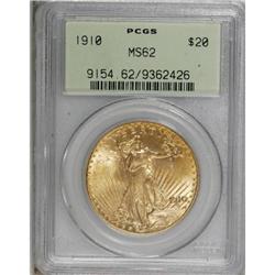 1910 $20 MS62 PCGS