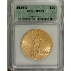 1914-D $20 MS62 ICG
