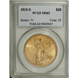 1915-S $20 MS62 PCGS
