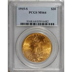 1915-S $20 MS64 PCGS
