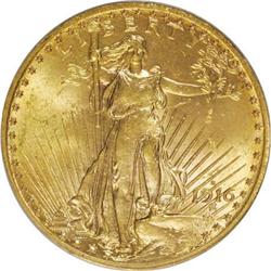 1916-S $20 MS62 PCGS