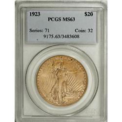 1923 $20 MS63 PCGS
