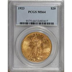 1923 $20 MS64 PCGS