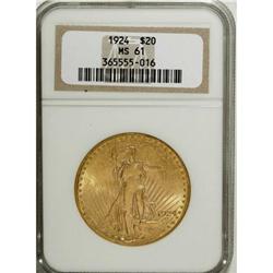 1924 $20 MS61 NGC